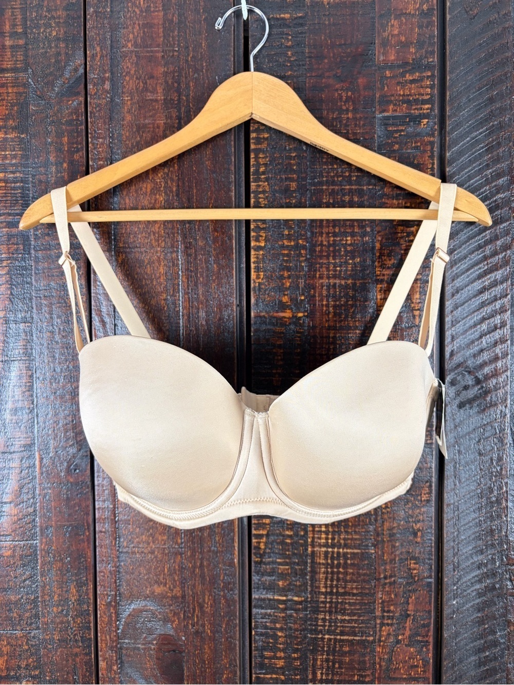 INC 10 Ways Strapless Underwire Bra in Nude Beige 38D